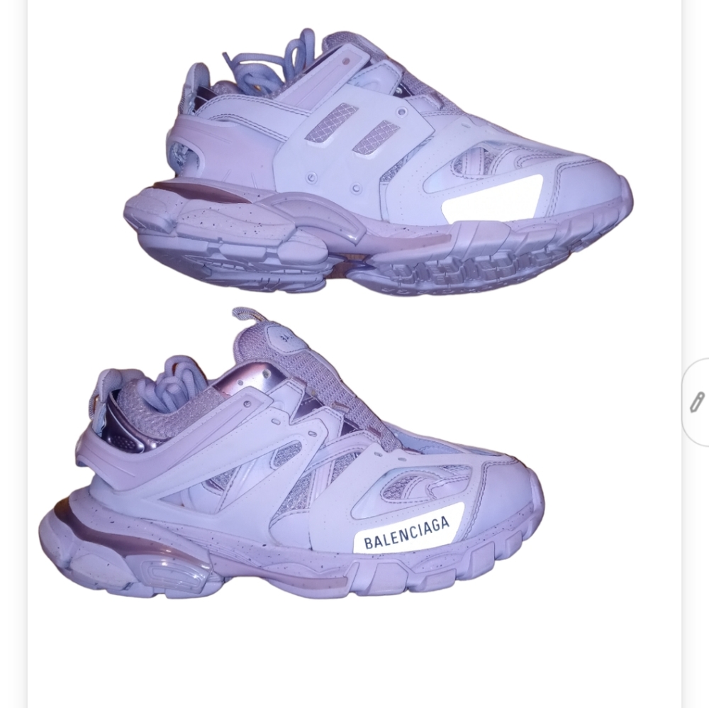 BalenciagaTrack logo sneakers lavender